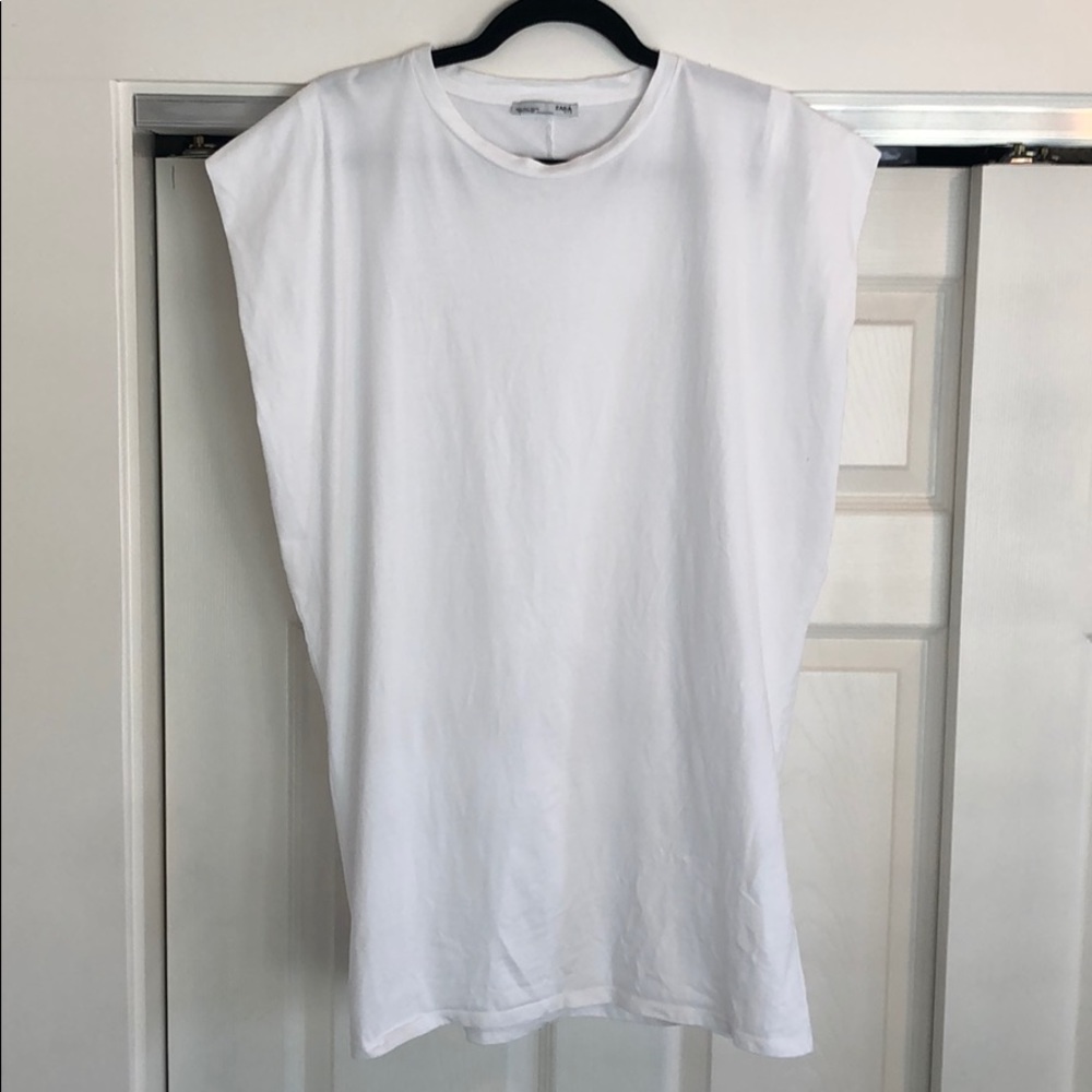 Zara Triangle Sleeve Tee Dress